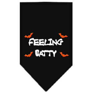 Halloween Pet and Dog Bandana Screen Printed, "Feeling Batty" — view 3