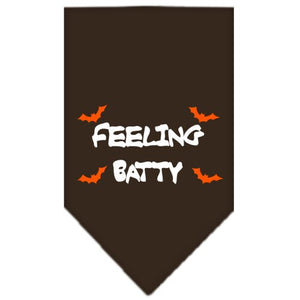 Halloween Pet and Dog Bandana Screen Printed, "Feeling Batty" — view 2