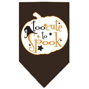 Halloween Pet and Dog Bandana Screen Printed, "Too Cute To Spook" — view 4