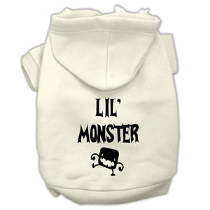 Halloween Pet Hoodie Screen Printed, "Lil Monster" — view 1