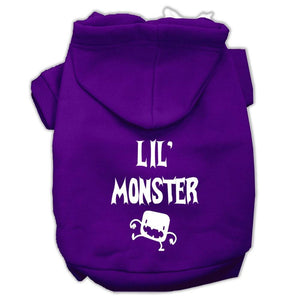 Halloween Pet Hoodie Screen Printed, "Lil Monster" — view 4