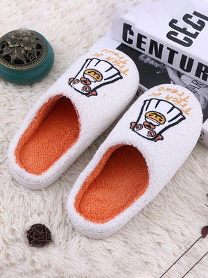 Halloween Cartoon Pumpkin Dog Comfort Slippers — view 4