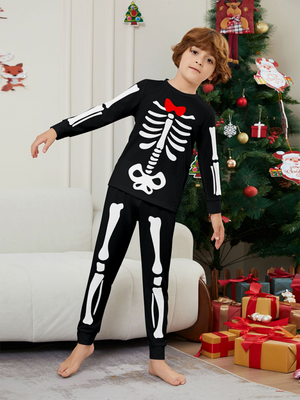 Skeleton Bones Family Costume Pajama Set — view 2