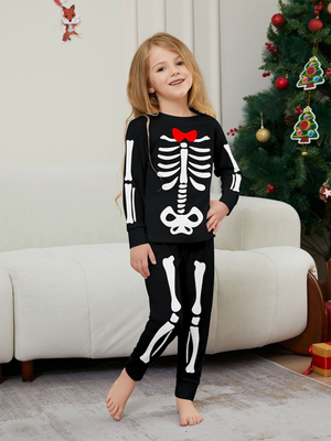 Skeleton Bones Family Costume Pajama Set — view 3