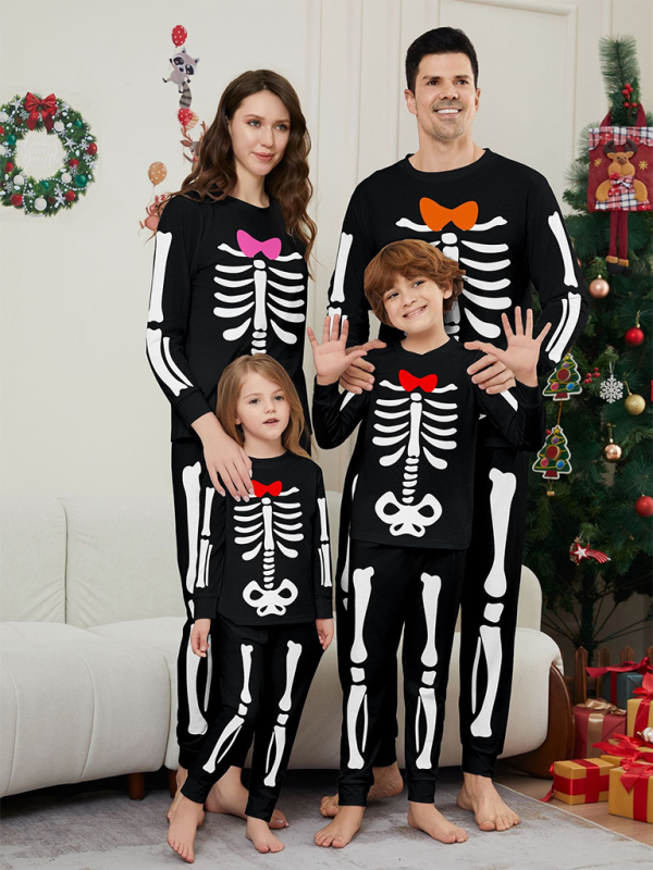 Skeleton Bones Family Costume Pajama Set