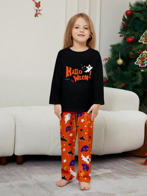 Halloween Parent-Child Devil's Eyes Pajamas Set — view 3