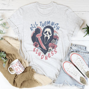 Kill Them With Kindness Halloween Tee — view 4