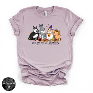 Bunny Halloween at Spill The Tea Sis Apothecary Tee | Cute Spooky Bunny Graphic T-Shirt — view 6