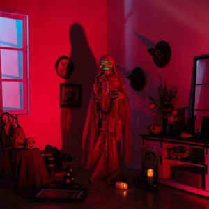 Lighted and Animated Halloween Decoration Outdoor Skeleton with LED — view 1