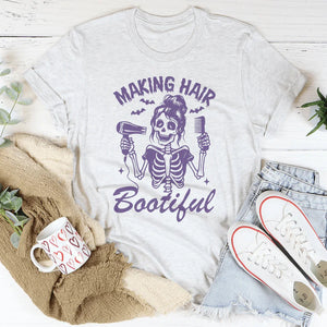 Making Hair Bootiful Halloween Hair Stylist Tee — view 2
