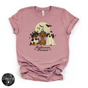 Dachshund Halloween Tee | Cute Halloween Wiener Dog Graphic T-Shirt — view 4