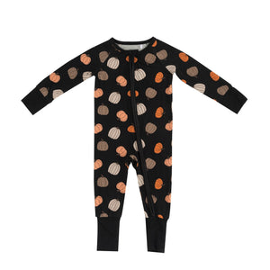 Pumpkins Black (Convertible Zip Footies) — view 2