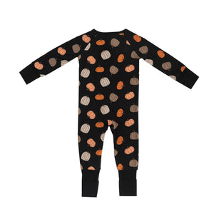 Pumpkins Black (Convertible Zip Footies) — view 3