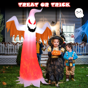 6 Feet Halloween Inflatable Ghost Quick Blow up Halloween D√©cor with LED Lights — view 2