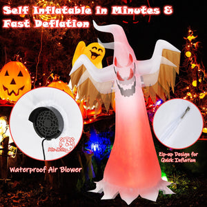 6 Feet Halloween Inflatable Ghost Quick Blow up Halloween D√©cor with LED Lights — view 8
