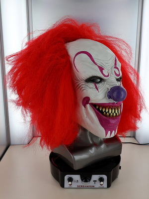 Motorized Mannequin Head Halloween Mask Display Stand with Sound Effects — view 5