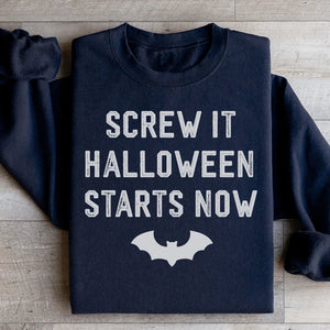 Screw It Halloween Starts Now Sweatshirt — view 2