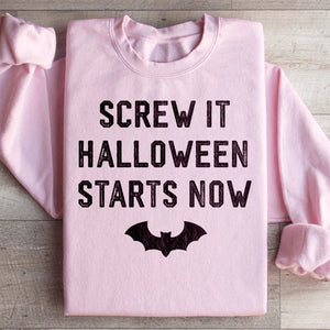 Screw It Halloween Starts Now Sweatshirt — view 3