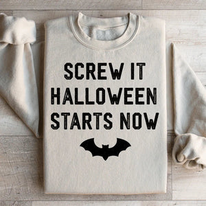 Screw It Halloween Starts Now Sweatshirt — view 4