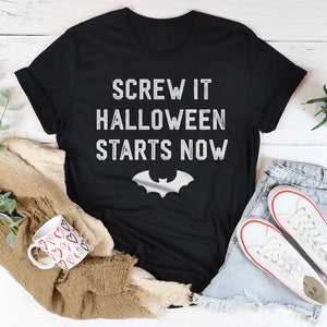 Screw It Halloween Starts Now Tee — view 2