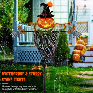 Solar Powered Scarecrow Shape Stake Light Halloween Decoration — view 9