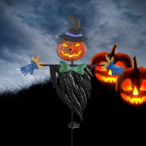 Solar Powered Scarecrow Shape Stake Light Halloween Decoration — view 11