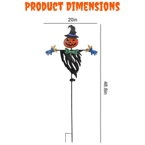 Solar Powered Scarecrow Shape Stake Light Halloween Decoration — view 12