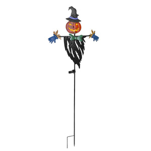 Solar Powered Scarecrow Shape Stake Light Halloween Decoration — view 4