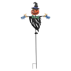 Solar Powered Scarecrow Shape Stake Light Halloween Decoration — view 2
