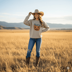 Turquoise Treats Halloween Graphic Sweatshirt  — view 2