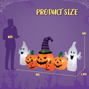 Halloween Groundbreaker Climbing Zombie+Inflatable Pumpkins — view 4