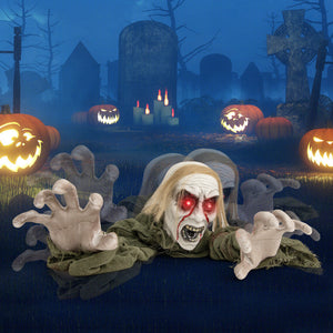 Halloween Groundbreaker Climbing Zombie+Inflatable Pumpkins — view 5